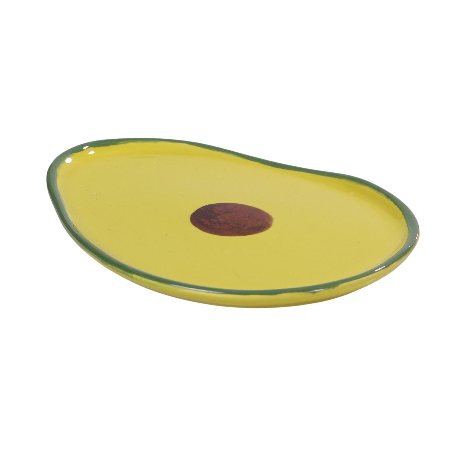 Prato Abacate 25cm Tutti-frutti Cerâmica